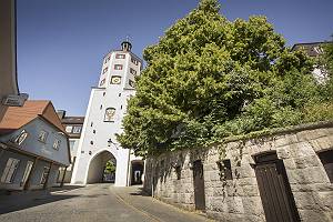 Das Unter Tor von Günzburg einer Donaustadt