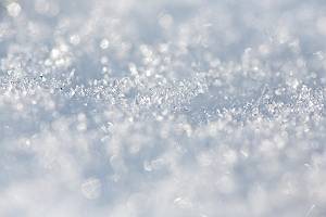 Makroaufnahme mit schönem Bouquet von Schnee undEiskristalle