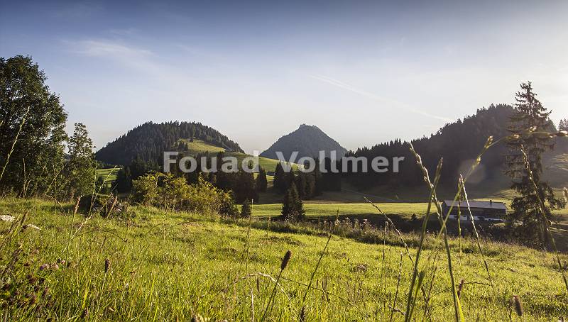 Sommerliche alpinen Landschaft im Allgäu;